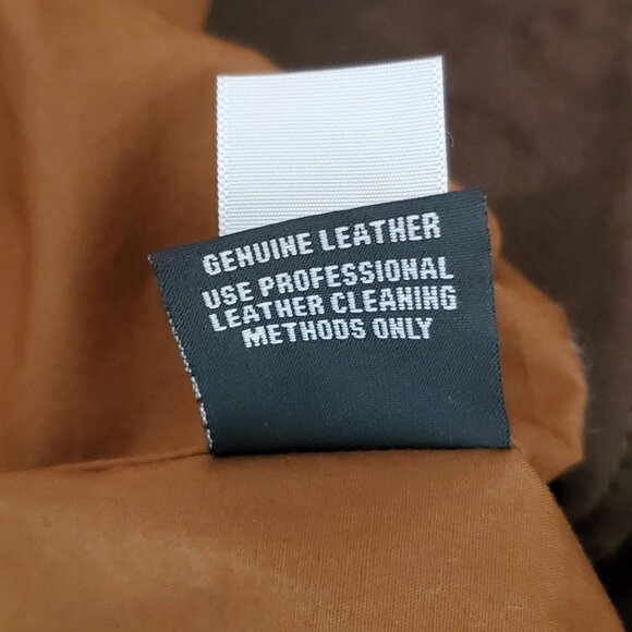 Orvis Mens Size 48 L Brown Genuine Leather Bandera Blazer Hunting Jacket Coat - Picture 5 of 13